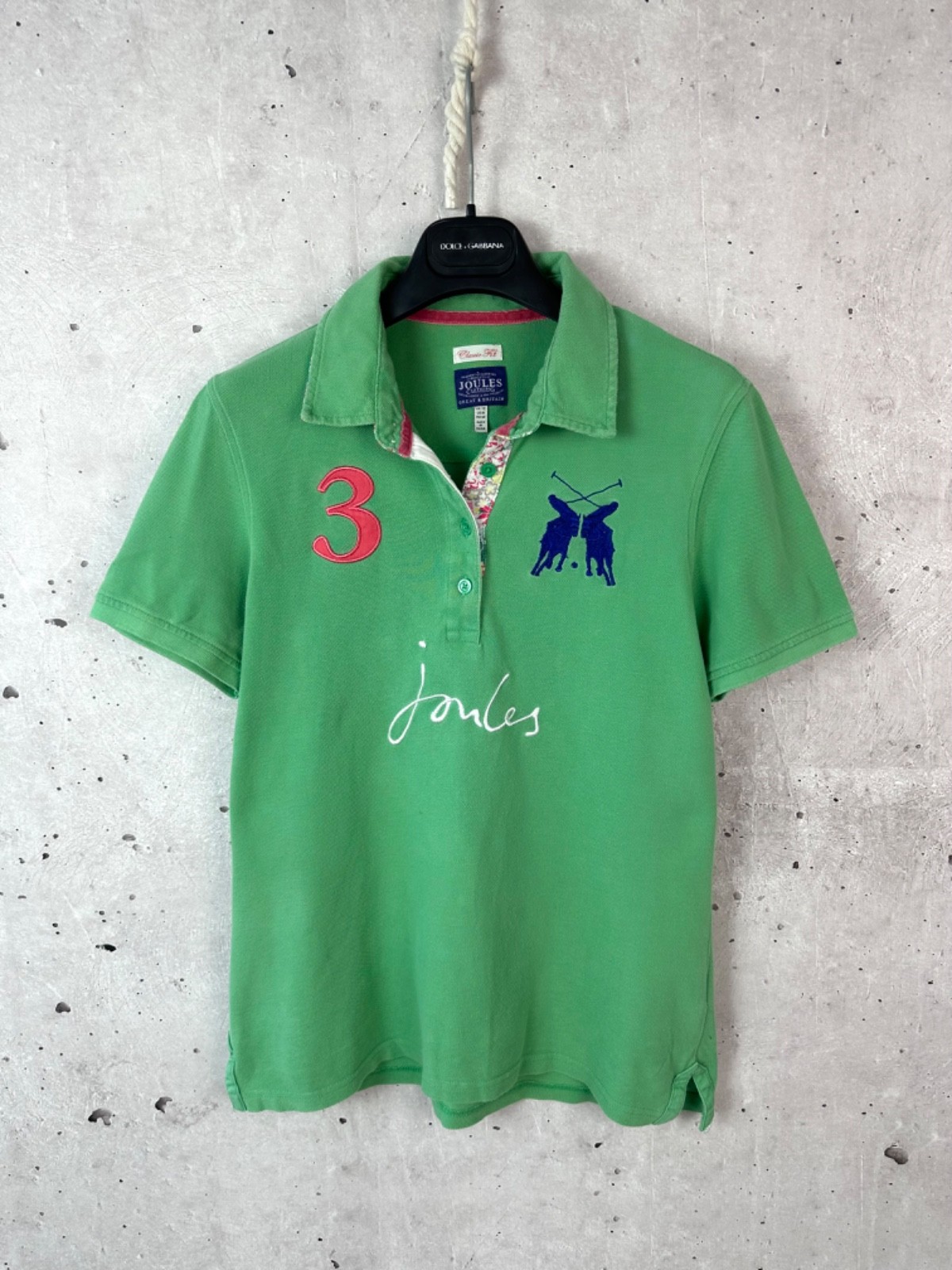 Vintage Joules Ralph Lauren Style Green Cotton Short Sleeve Women\'s Polo Size M Vintage Joules Ralph Lauren Style Green Cotton Short Sleeve Women\'s Polo Size M