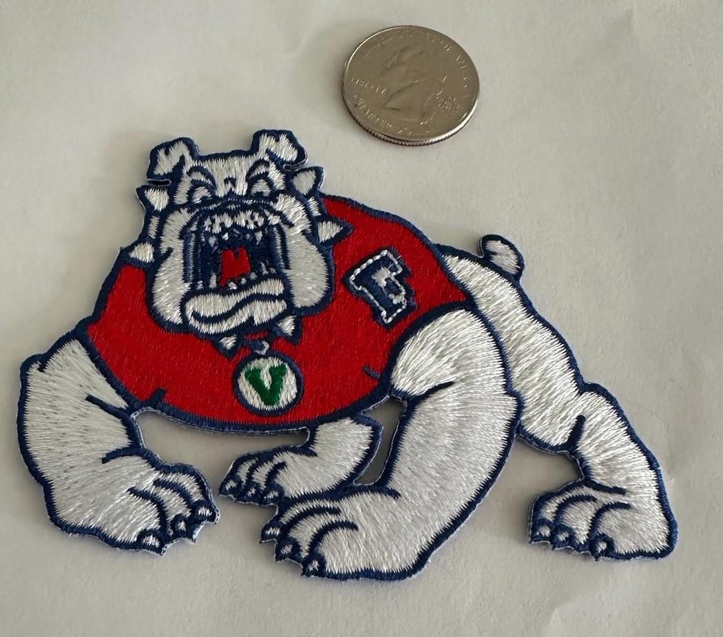 BULLDOGS Embroidered Iron On Patch: 4”x 3” Awesome BULLDOGS Embroidered Iron On Patch: 4”x 3” Awesome