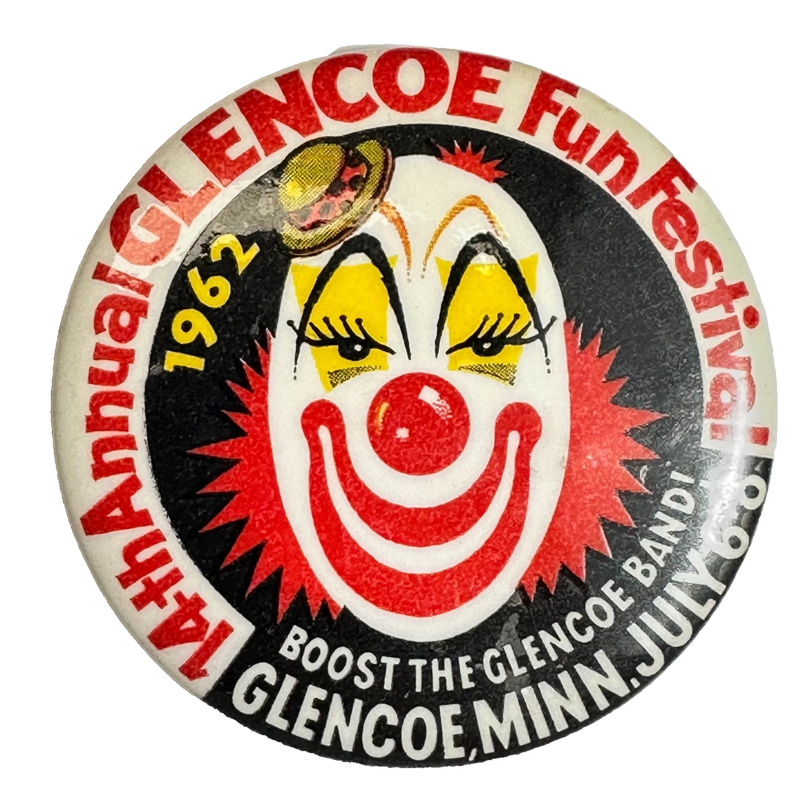 1962 Glencoe MN Fun Festival Ban Booster  2.25\
