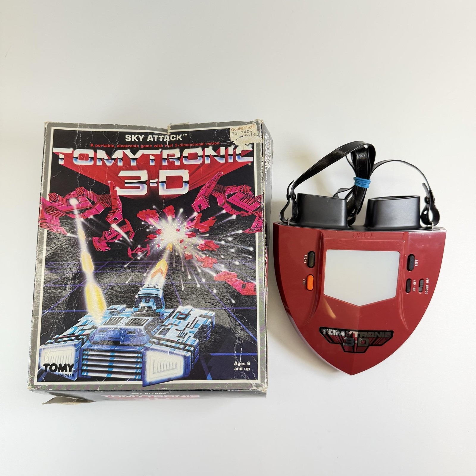 Vintage TOMY Tomytronic 3-D Sky Attack Electronic Handheld Game Red Box Japan Vintage TOMY Tomytronic 3-D Sky Attack Electronic Handheld Game Red Box Japan