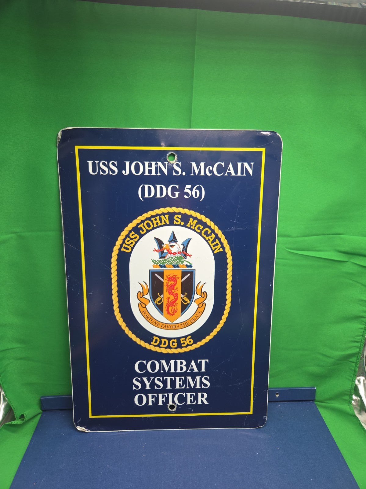 USS JOHN S McCAIN DDG 56 Parking Sign U S Navy USN Combat Systems Officer USA USS JOHN S McCAIN DDG 56 Parking Sign U S Navy USN Combat Systems Officer USA