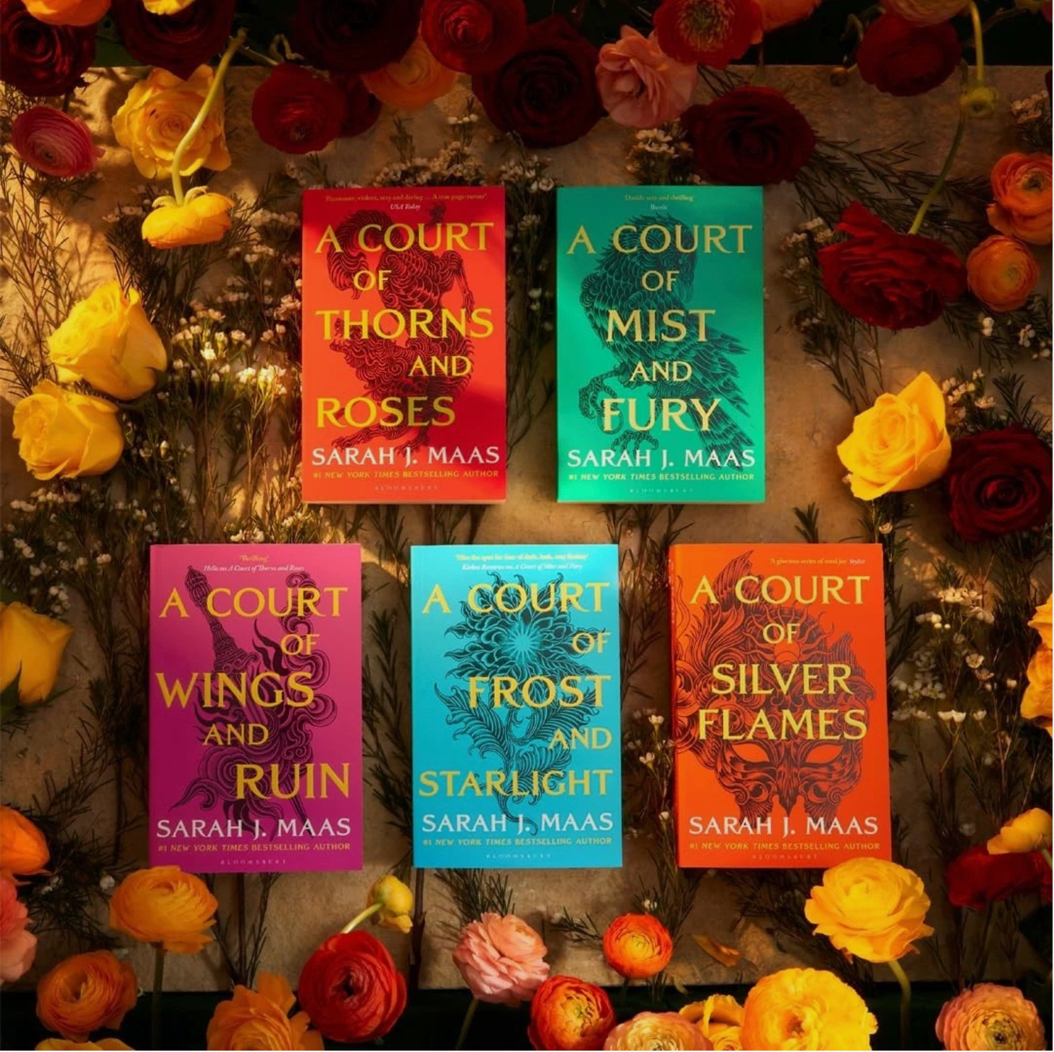 Sarah J. Maas 5 Books Collection Set A Court of Thorns and Roses Series, PB ... Sarah J. Maas 5 Books Collection Set A Court of Thorns and Roses Series, PB ...