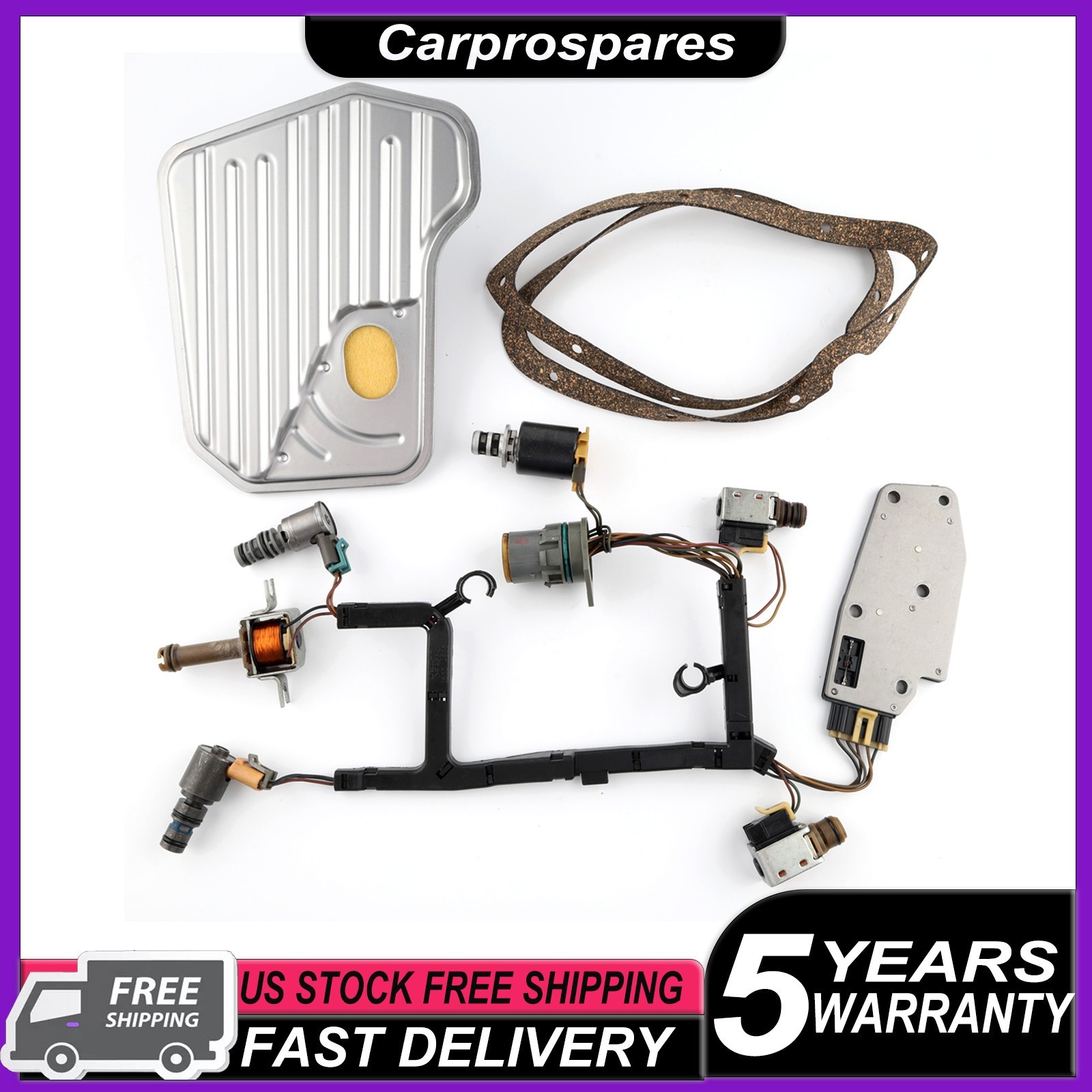 Transmission Solenoid Kit Fits 1993-2005 Chevy GMC Blazer Cadillac Camaro Tahoe