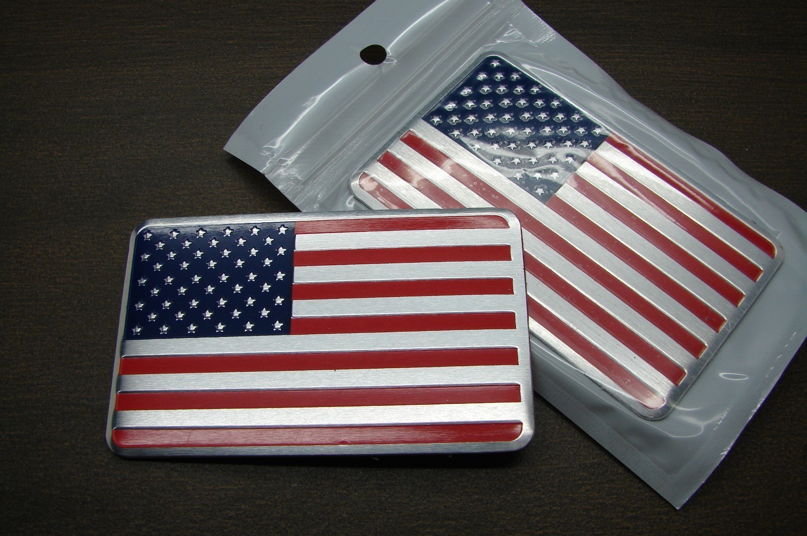 AMERICAN FLAG METAL 3D CAR EMBLEM DECAL STICKER LOGO USA FLAG, U.S. FLAG EMBLEM