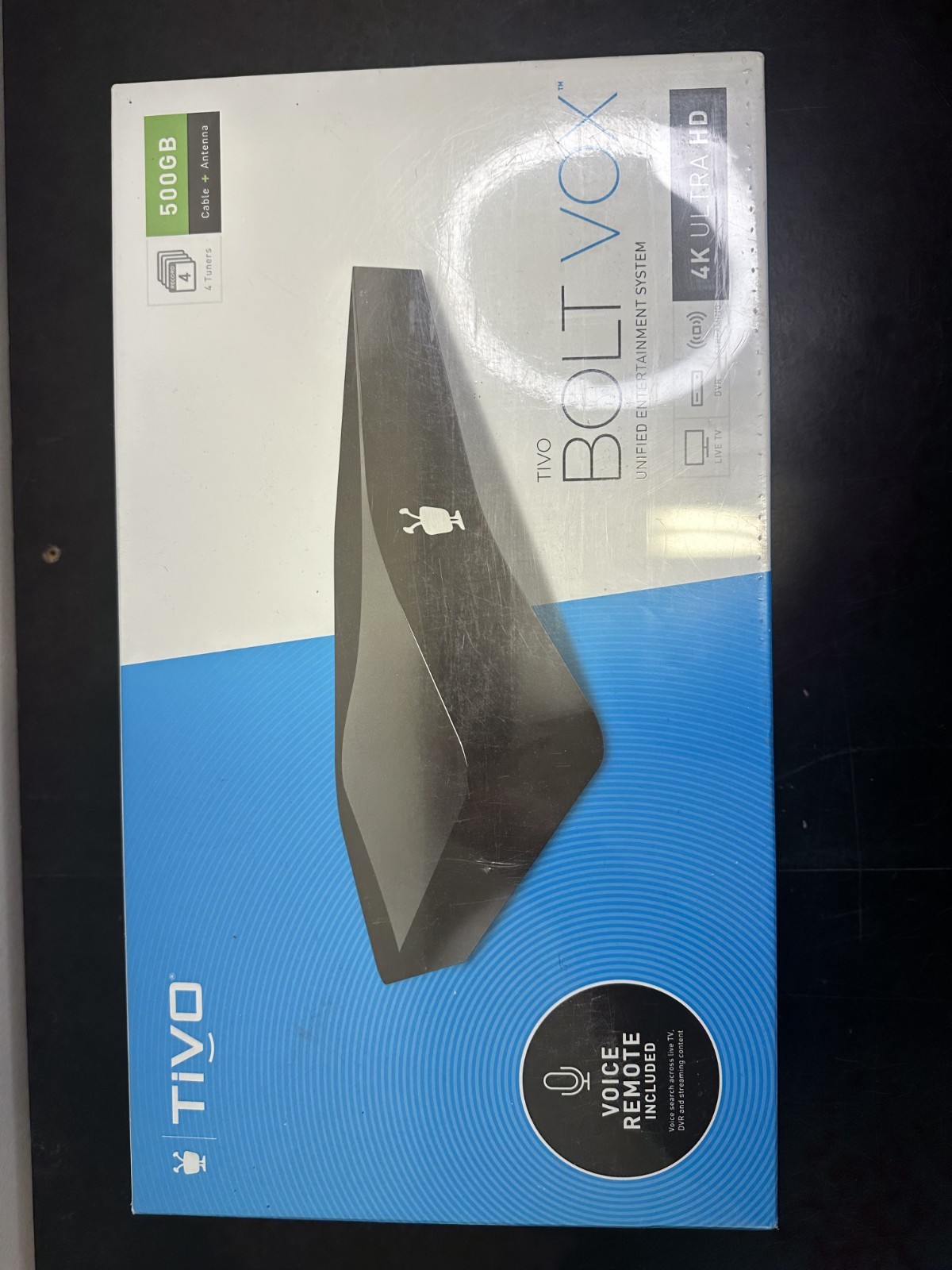 TiVo Bolt Vox, 4K Ultra HD, 500 GB (NEW) TiVo Bolt Vox, 4K Ultra HD, 500 GB (NEW)