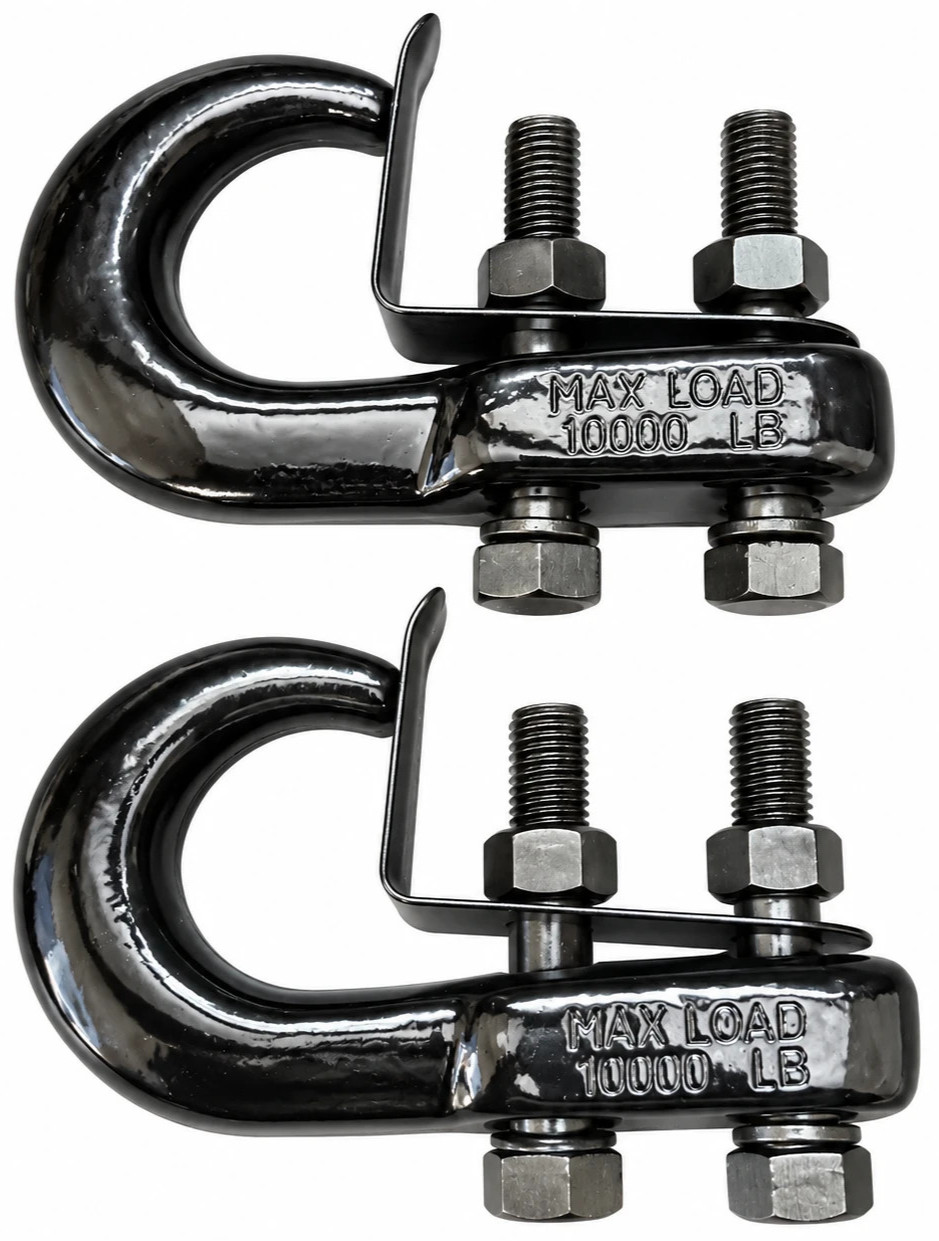 2 Universal Recovery Tow Hooks for Jeep Ford Dodge Chevy GMC fits Pickup Truck