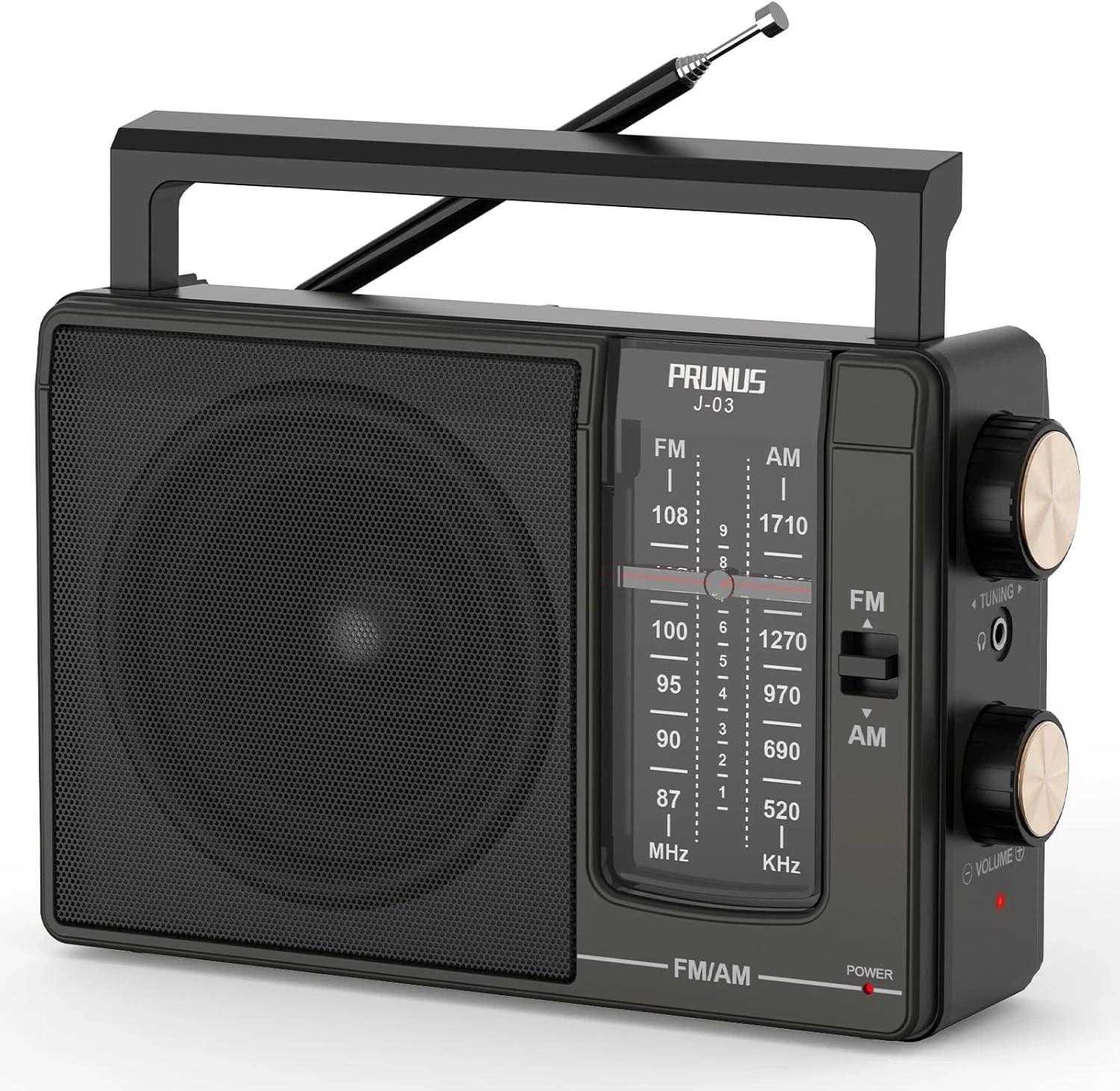 AM FM Radio Portable Plug in Wall or AA Battery Operated for Home/Outdoor & Emer
