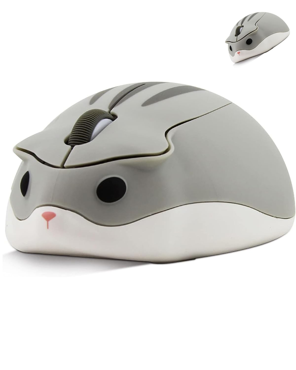 Wireless Mouse Cute Hamster Shape Silent Click Portable Compact Optical 1200DPI Wireless Mouse Cute Hamster Shape Silent Click Portable Compact Optical 1200DPI