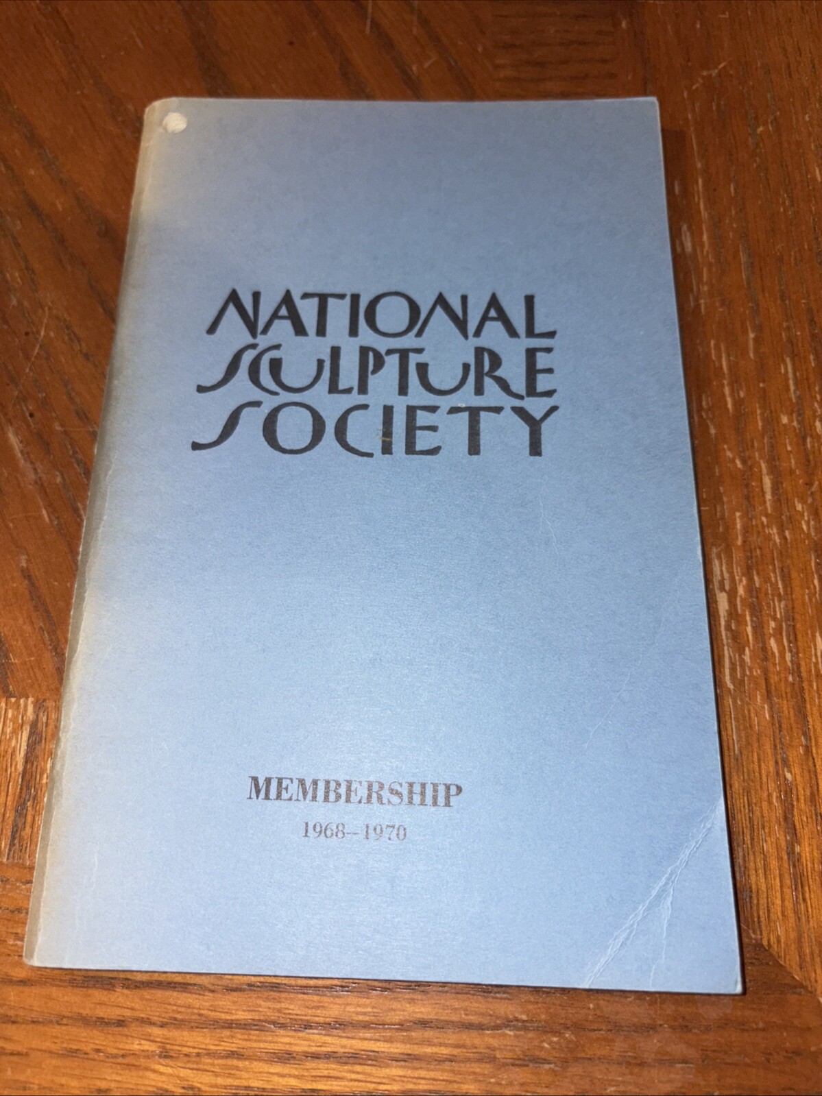 Vintage 1968 - 1970 Membership List: National Sculpture Society - With Awards