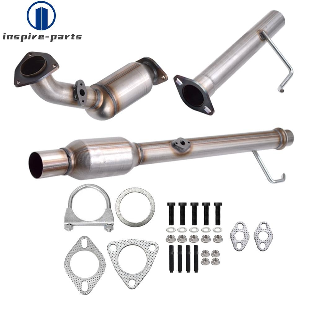 For 00-04 Toyota Tundra 3.4L V6 Front Rear Catalytic Converter Exhaust Pipe Pair