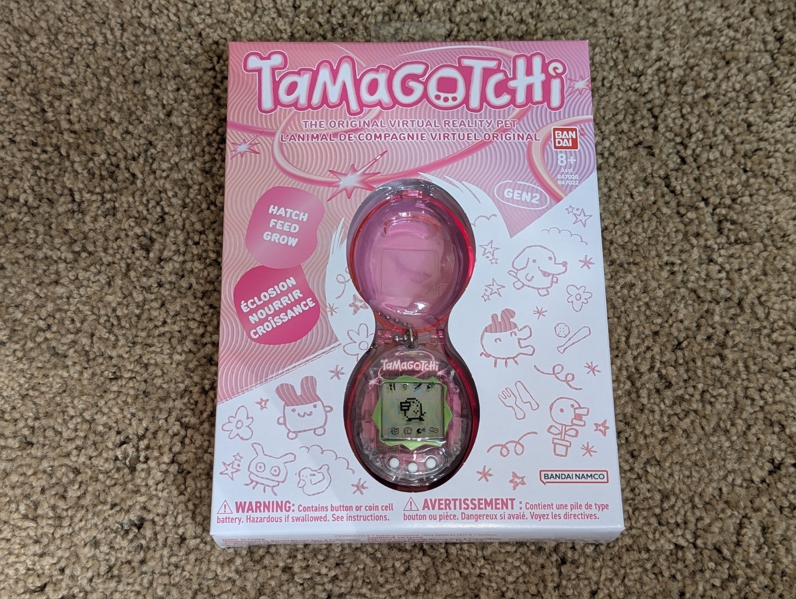 Bandai Tamagotchi Original Gen 2 Celebration Y3K Raspberry Original Virtual Pet Bandai Tamagotchi Original Gen 2 Celebration Y3K Raspberry Original Virtual Pet
