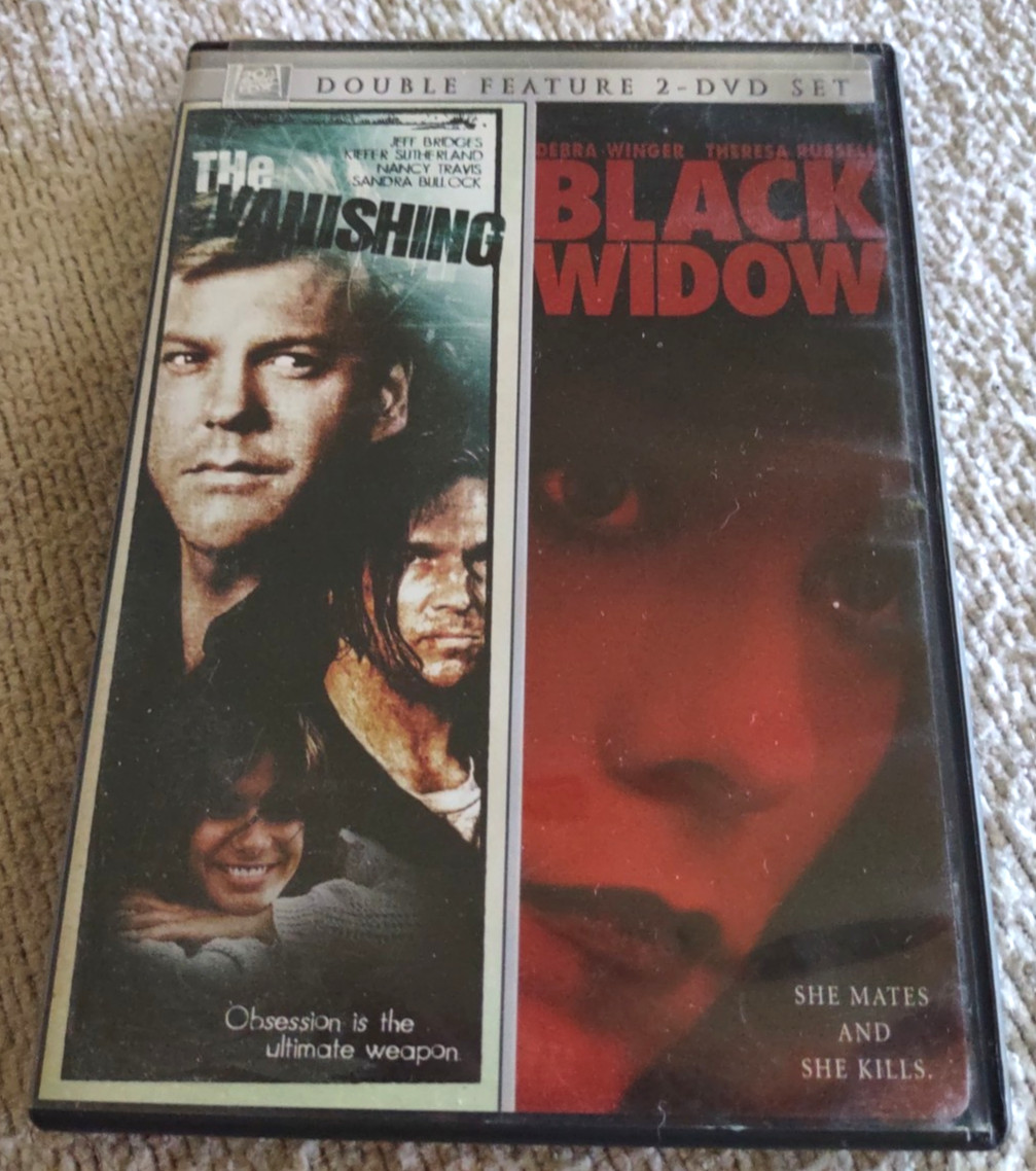 The Vanishing / Black Widow DVD Out of Print Double Feature 2 Films VG+ Discs