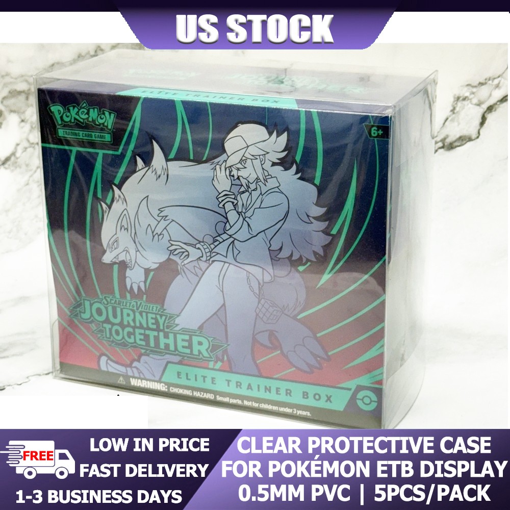 5/10/20/40PCS Clear Protective Case For Pokemon Elite Trainer Box ETB Lots