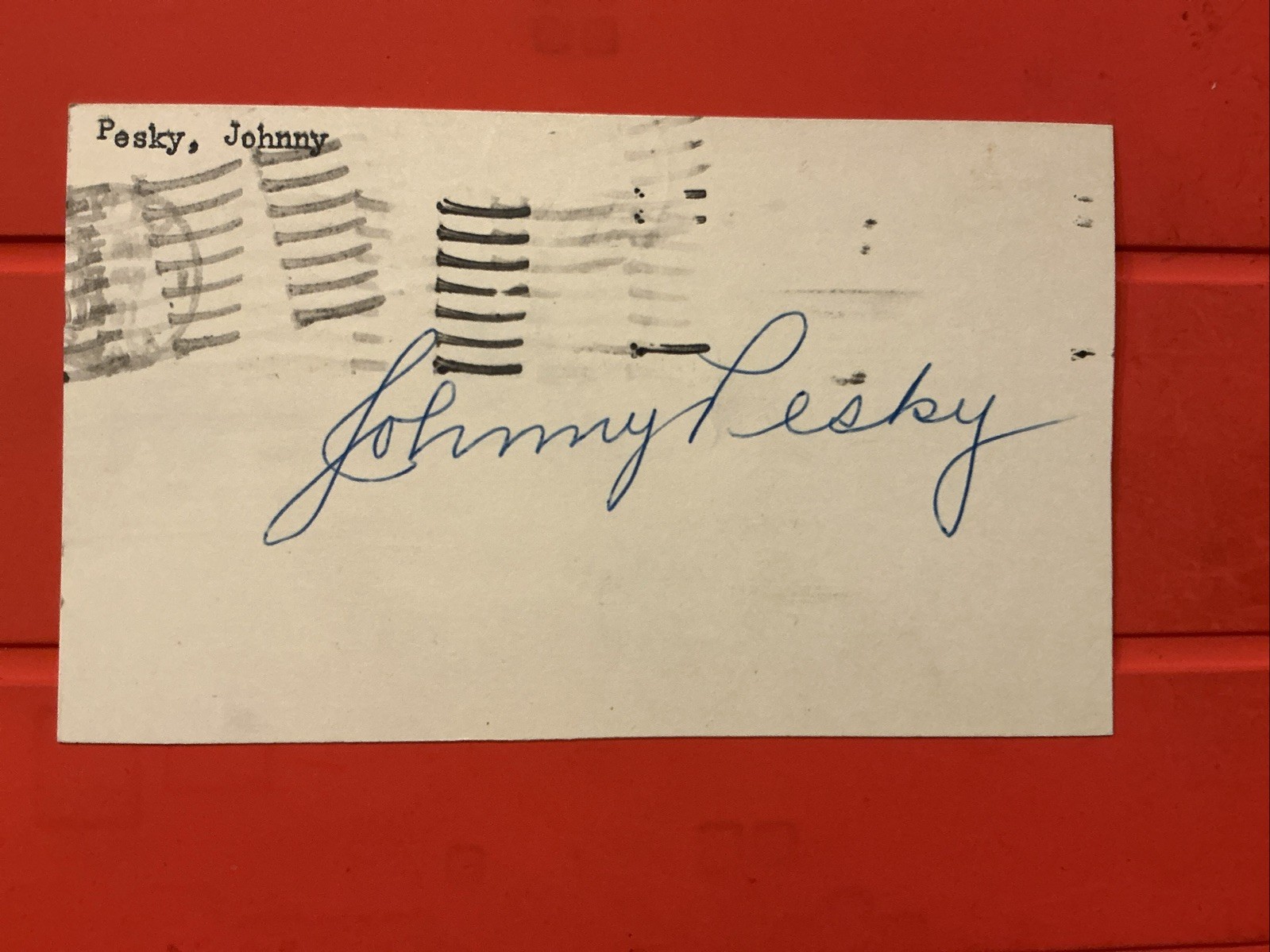 Johnny Pesky🔥🔥MLB Debut: 1942 Boston Red Sox🔥🔥AUTOGRAPH  GPC 🔥🔥🔥