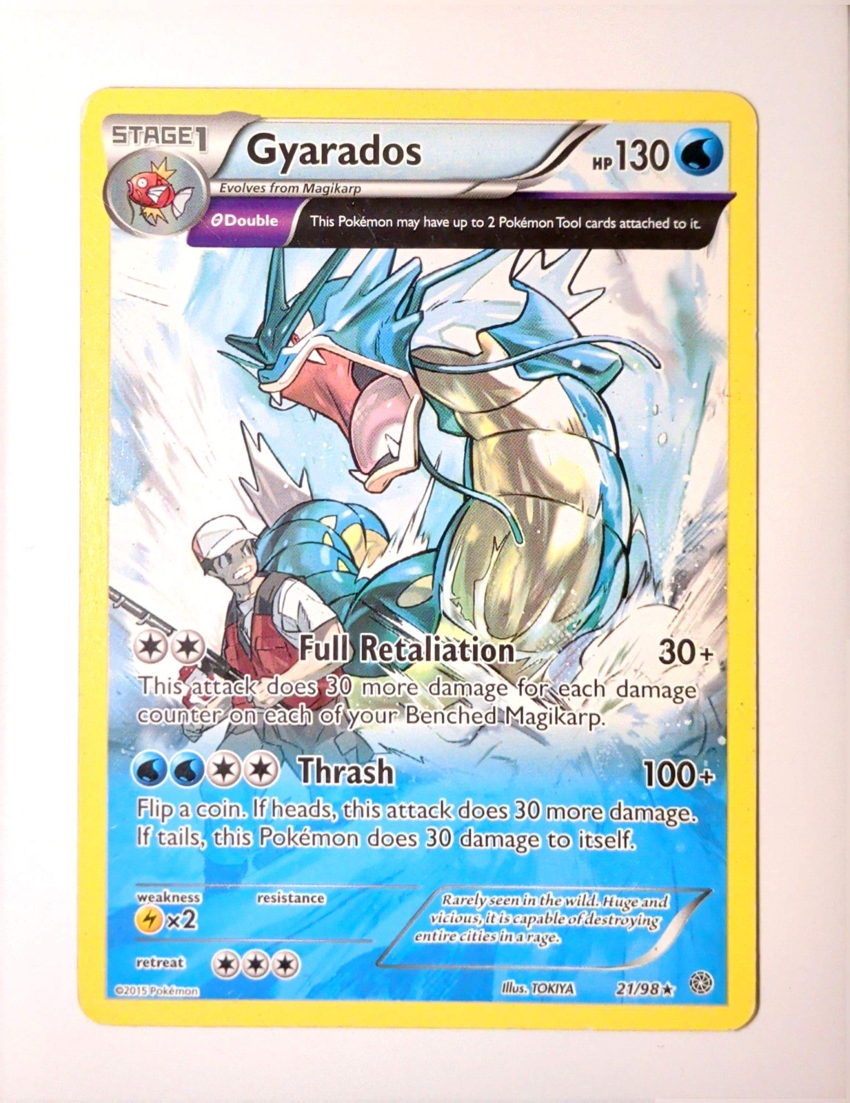 Pokemon XY - Gyarados Cosmos 21/98 Ancient Origins Pokemon XY - Gyarados Cosmos 21/98 Ancient Origins