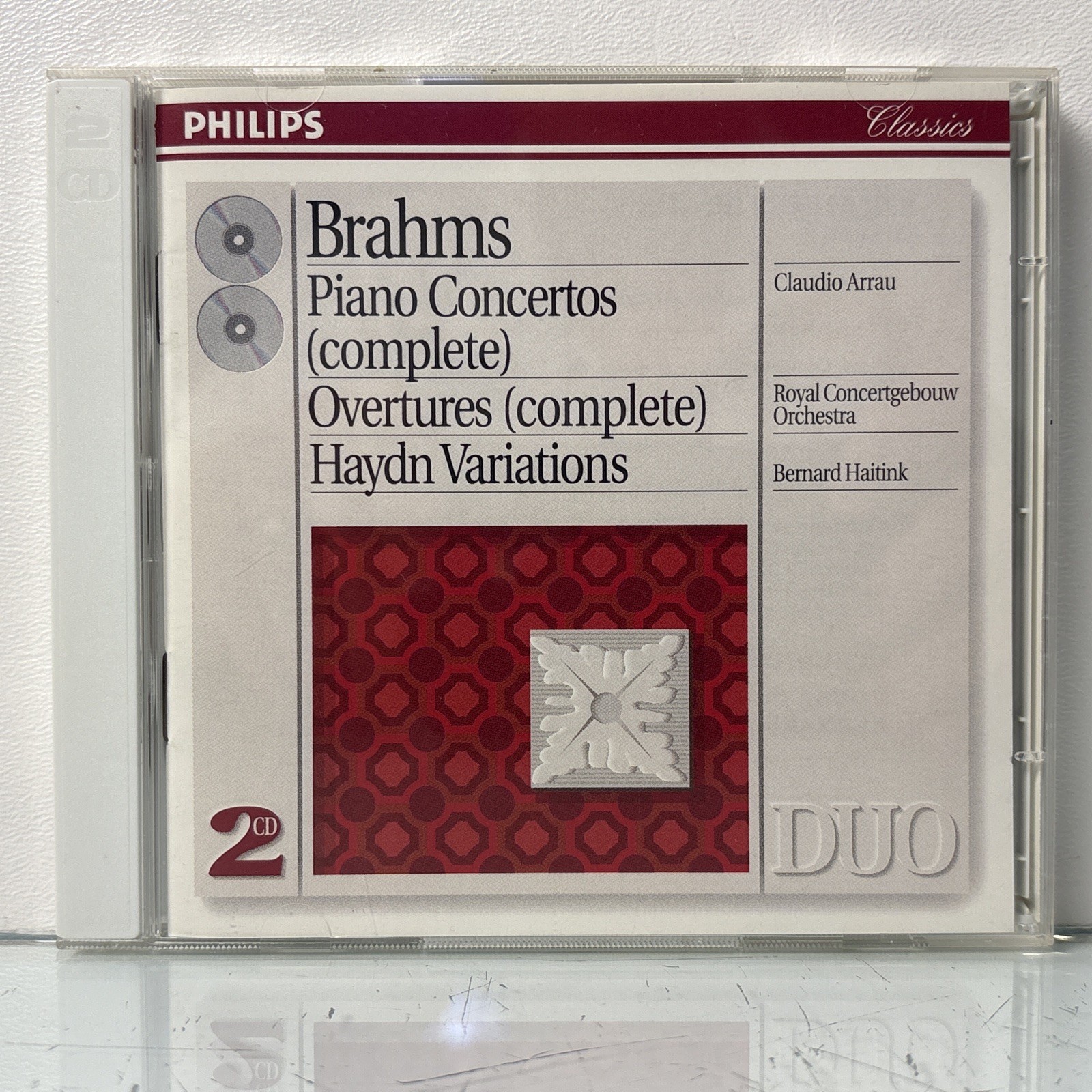 Brahms Piano Concertos Complete Overtures Haydn Variations 2CD Philips Duo