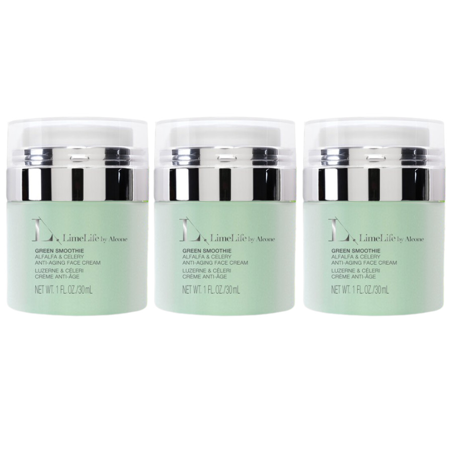 X3 Lime Life Green Smoothie Anti-Aging Face Cream - 3 fl oz