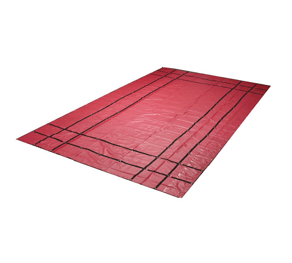16' x 27' Flatbed Truck Tarps 18oz Steel Tarp - Red