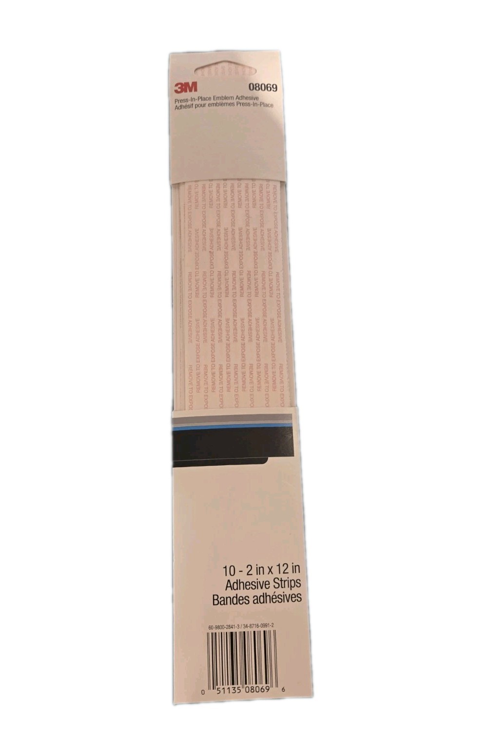 3M 08069 Transfer Press-In-Place Emblem Adhesives, 2 x 12 in, Qty (10) 3M 08069 Transfer Press-In-Place Emblem Adhesives, 2 x 12 in, Qty (10)