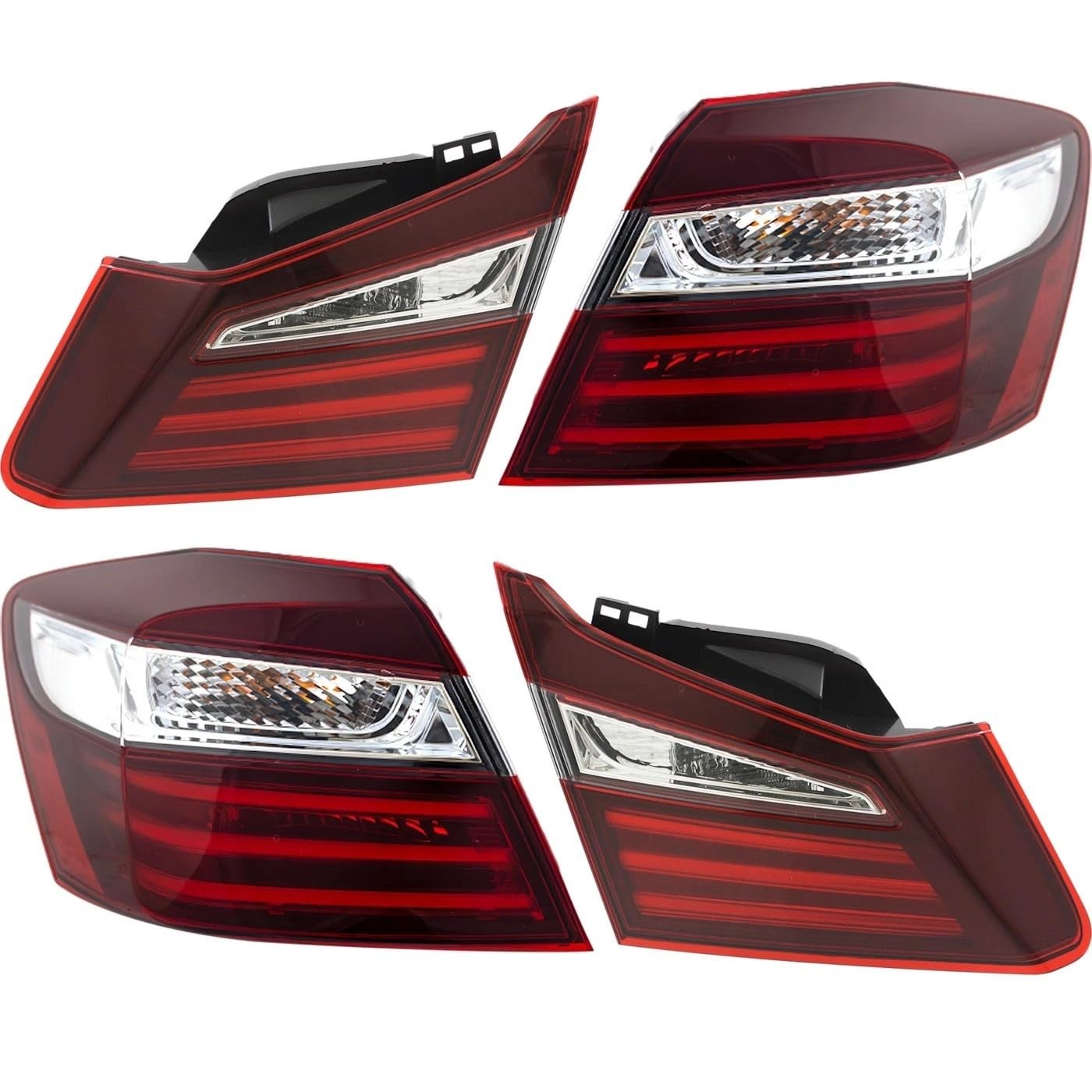 Tail Light Set Left and Right Side for Honda Accord 2016-17 2.4L l4
