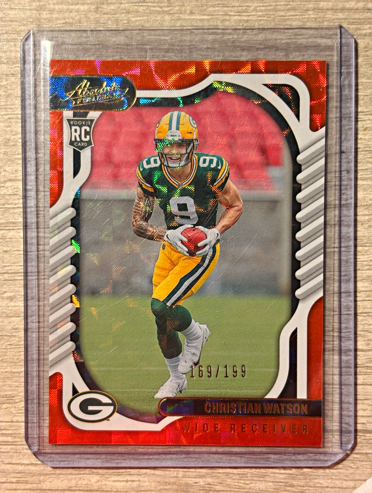 Panini 2022 Absolute Christian Watson RC Orange Mosaic /199 #119