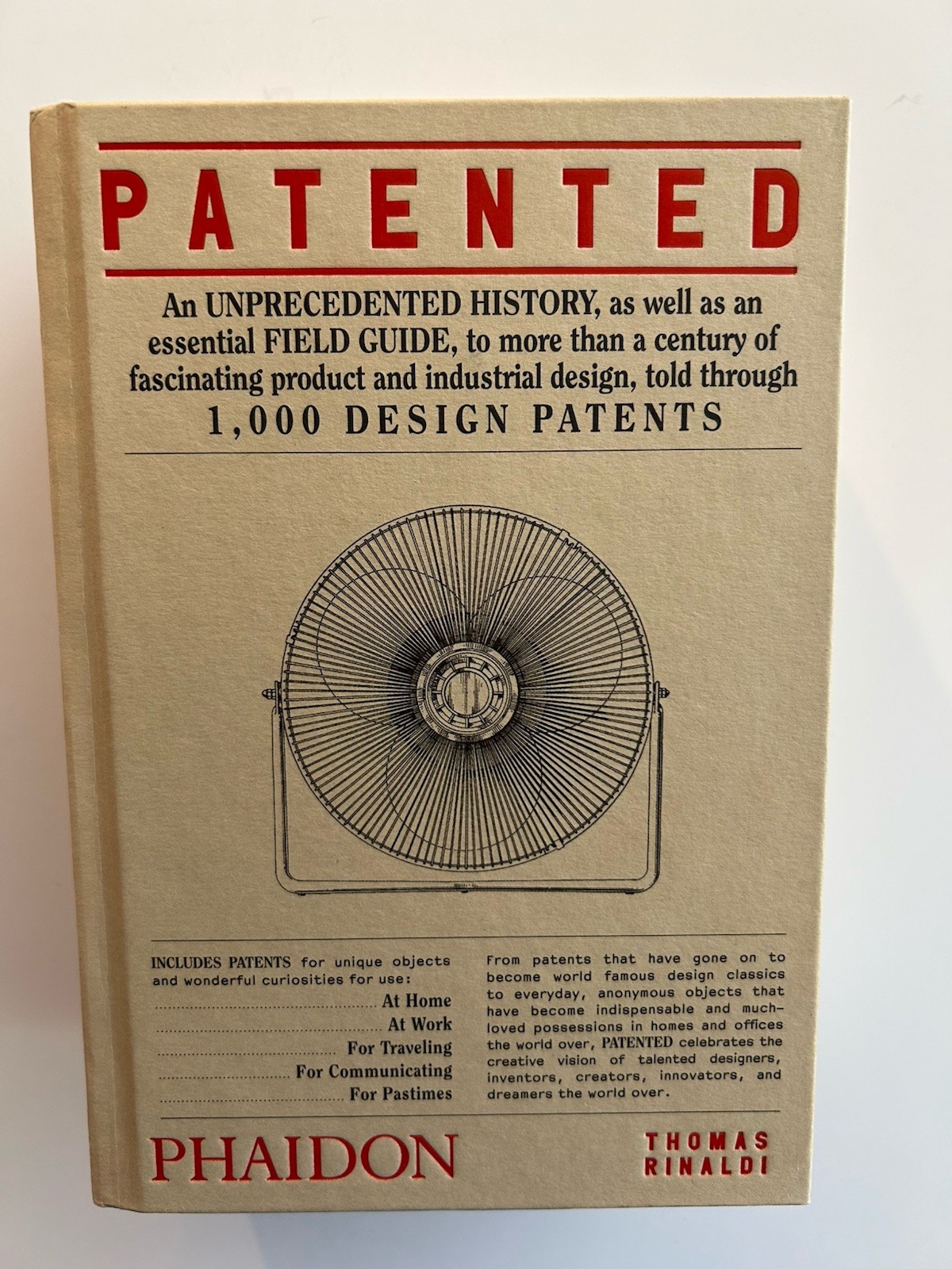 Patented: 1,000 Design Patents by Thomas Rinaldi (2021, Hardcover)