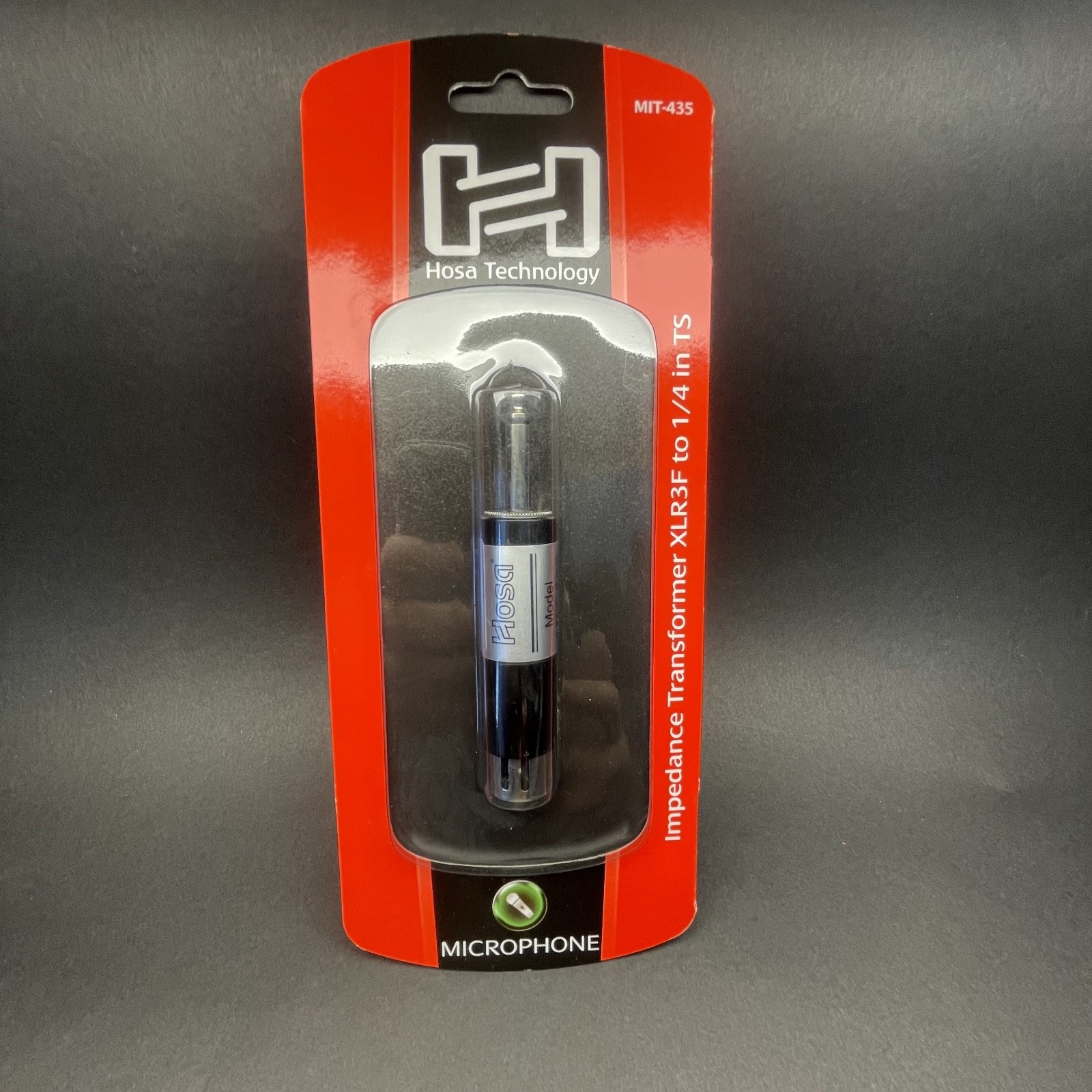 Hosa Technology MIT-435 Impedance Transformer XLR Female to 1/4 In TS Adapter. 