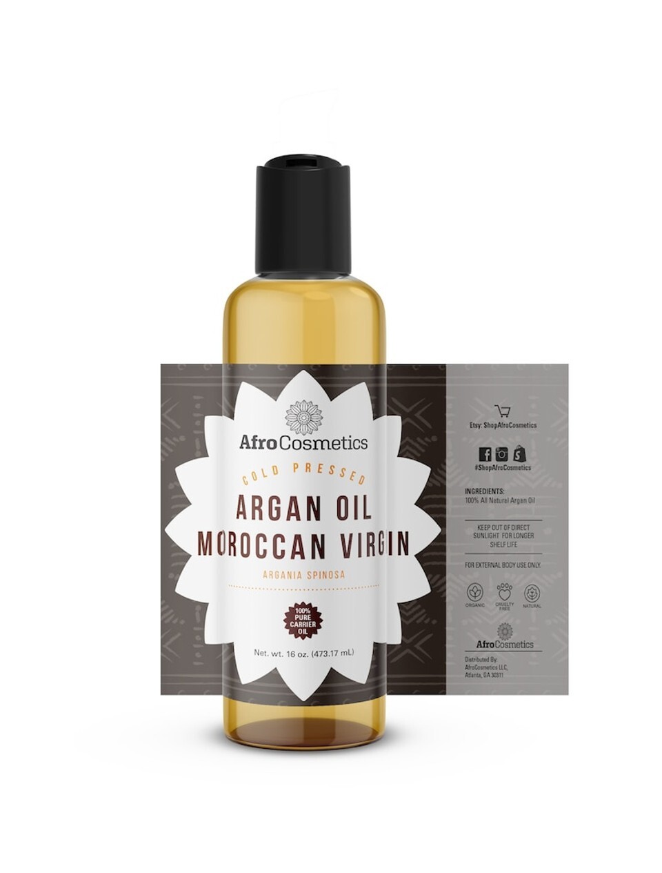 Argan Oil Moroccan, 100 % Pure Natural Organic Cold Pressed Moisturizer For Skin