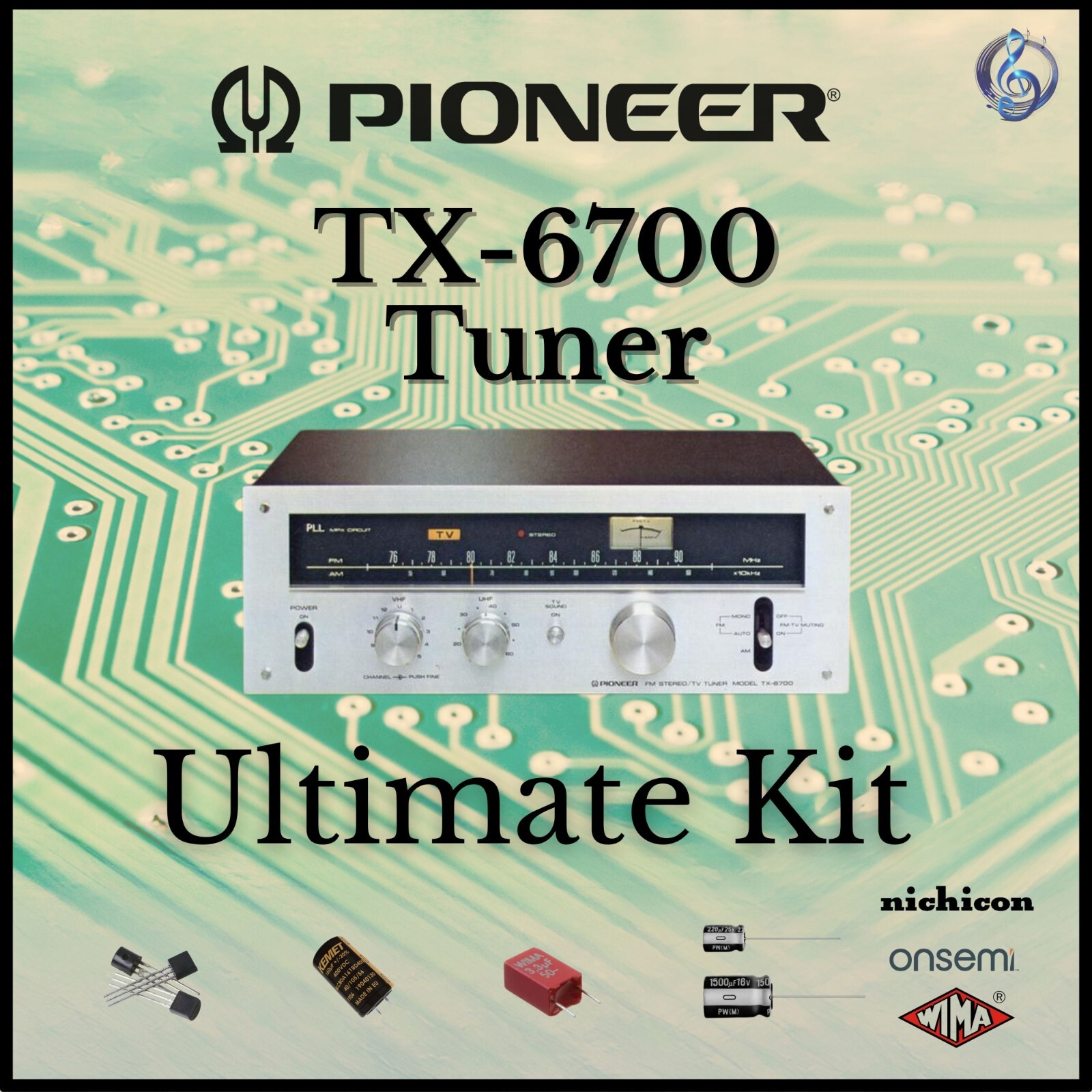 Pioneer TX-6700 Tuner Ultimate Upgrade Kit Genuine Parts Restoration