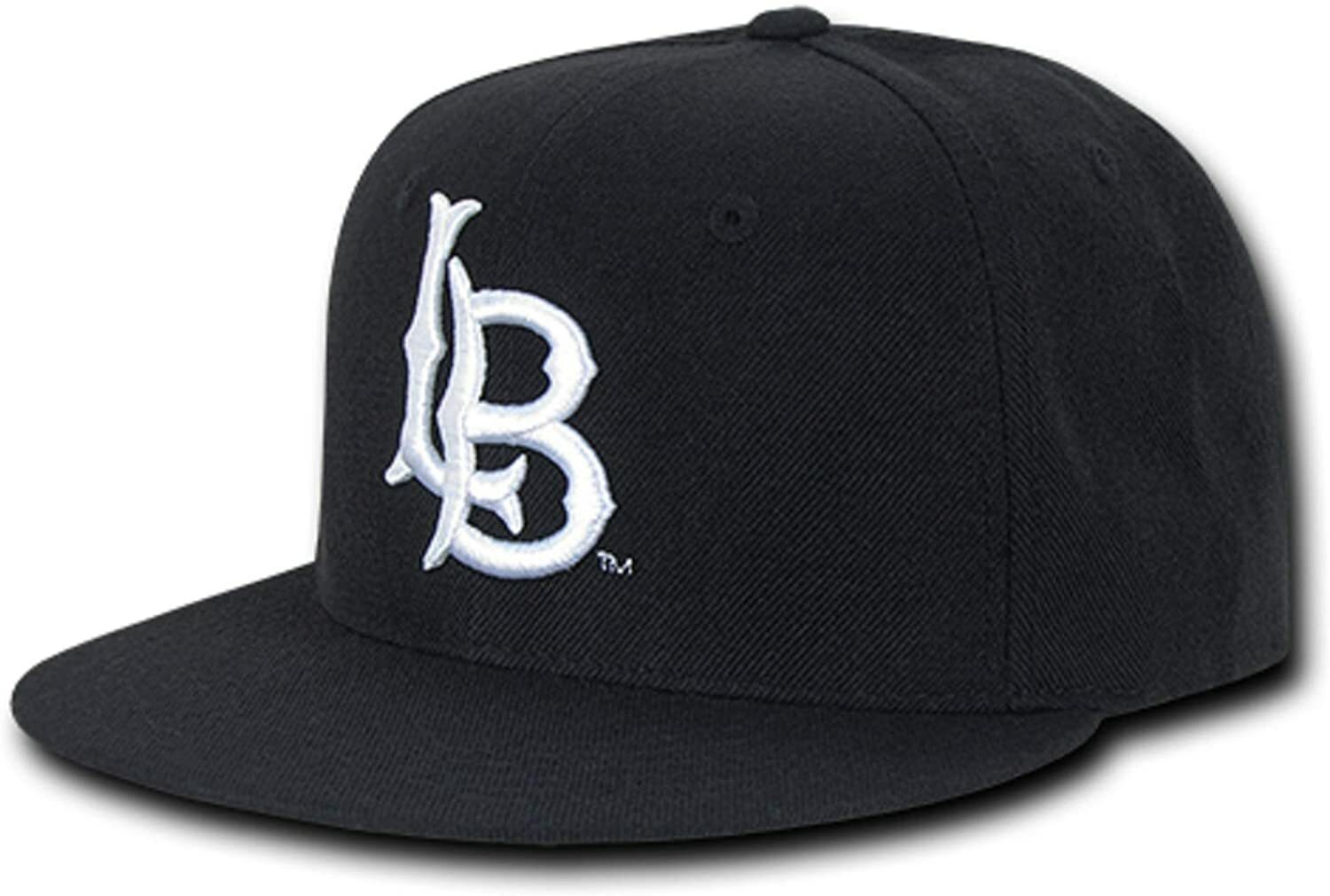 Solid Black Cal State Long Beach 49ers University NCAA Snapback Baseball Cap Hat Solid Black Cal State Long Beach 49ers University NCAA Snapback Baseball Cap Hat