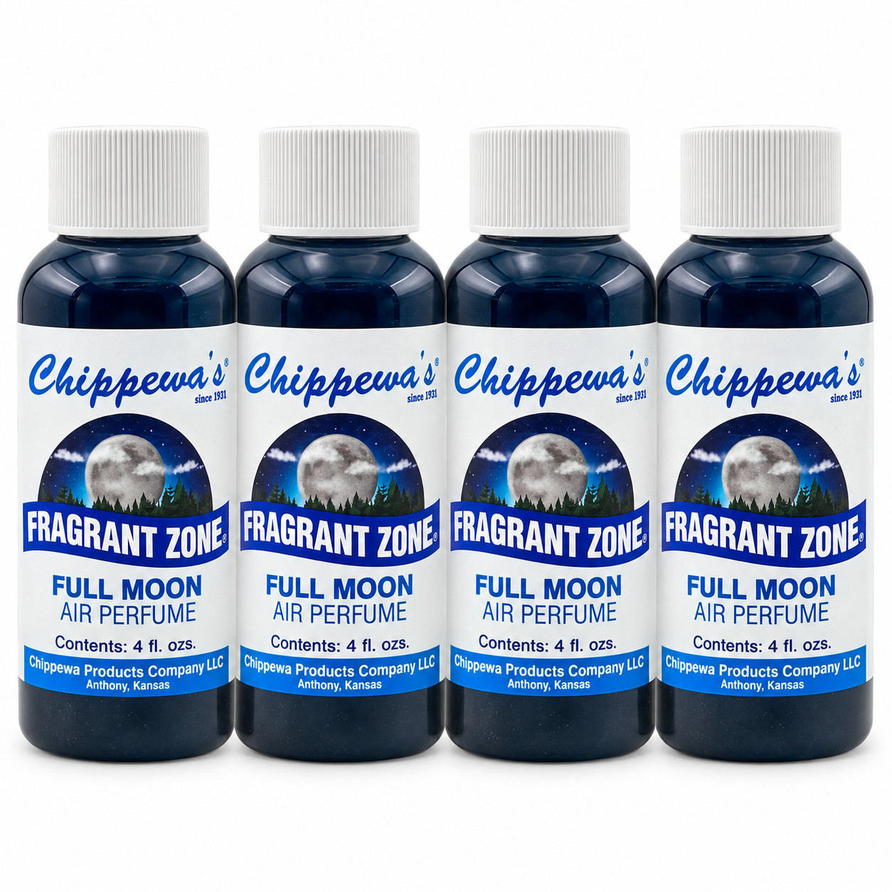 FRAGRANT ZONE Full Moon Air Freshener 4-Pack | Masculine Scent