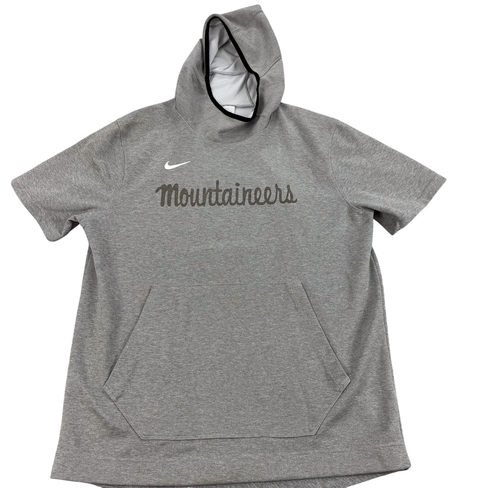 Appalachian State Mountaineers Hoodie Mens Large Gray Dri Fit Nike Spotlight Gym