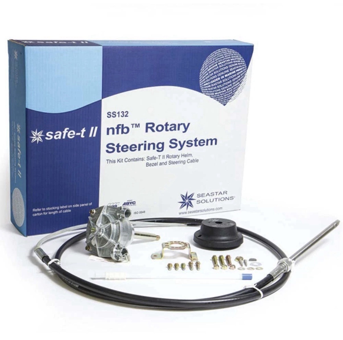 Seastar Marine Boat Steering System SS13214 | NFB Safe-T II 14 FT (Kit)