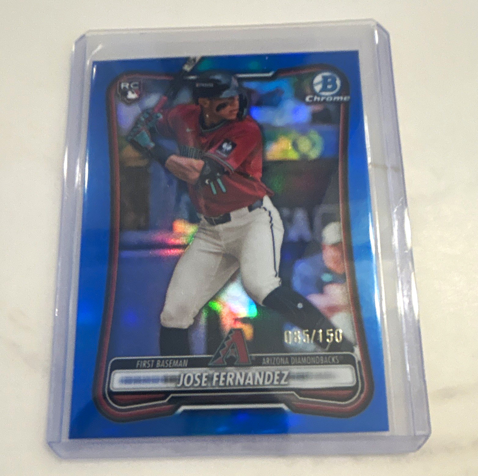 Topps 2014 Bowman Chrome Jose Fernandez Miami Marlins #40 Green Refractor /75