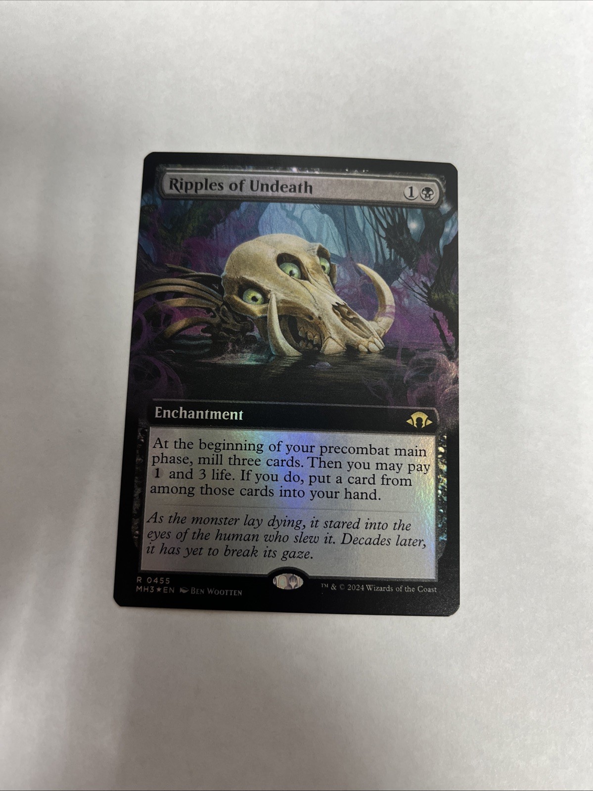 Ripples Of Undeath Extended Art Foil Card #0455 MTG LP