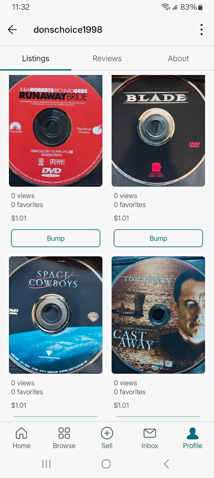 Choose Any Ten  For $8.50  DVD Movie Collection - Multiple Titles, Widescreen