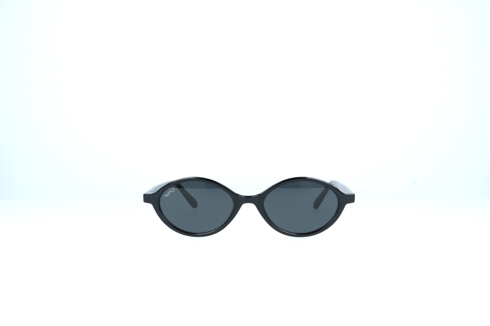 WMP Selene black oval Polarized 1112 Sunglasses 50-20-149 BLKBLK