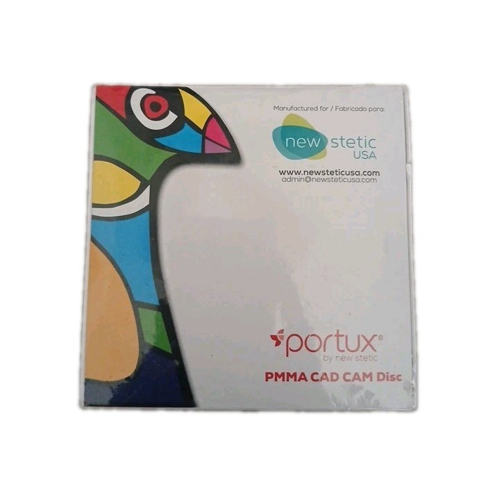 PORTUX CAD/CAM PMMA DISC SHADE A1 SIZE 98.5 mm X 30 mm PORTUX CAD/CAM PMMA DISC SHADE A1 SIZE 98.5 mm X 30 mm