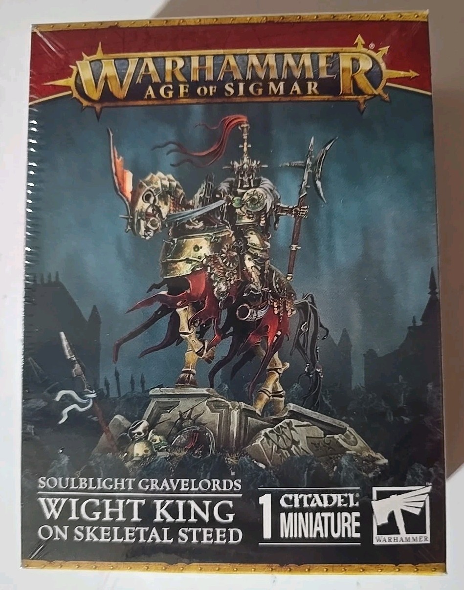 WIGHT KING NEW Warhammer AoS: Soulblight Gravelords - on Skeletal Steed NIB WIGHT KING NEW Warhammer AoS: Soulblight Gravelords - on Skeletal Steed NIB