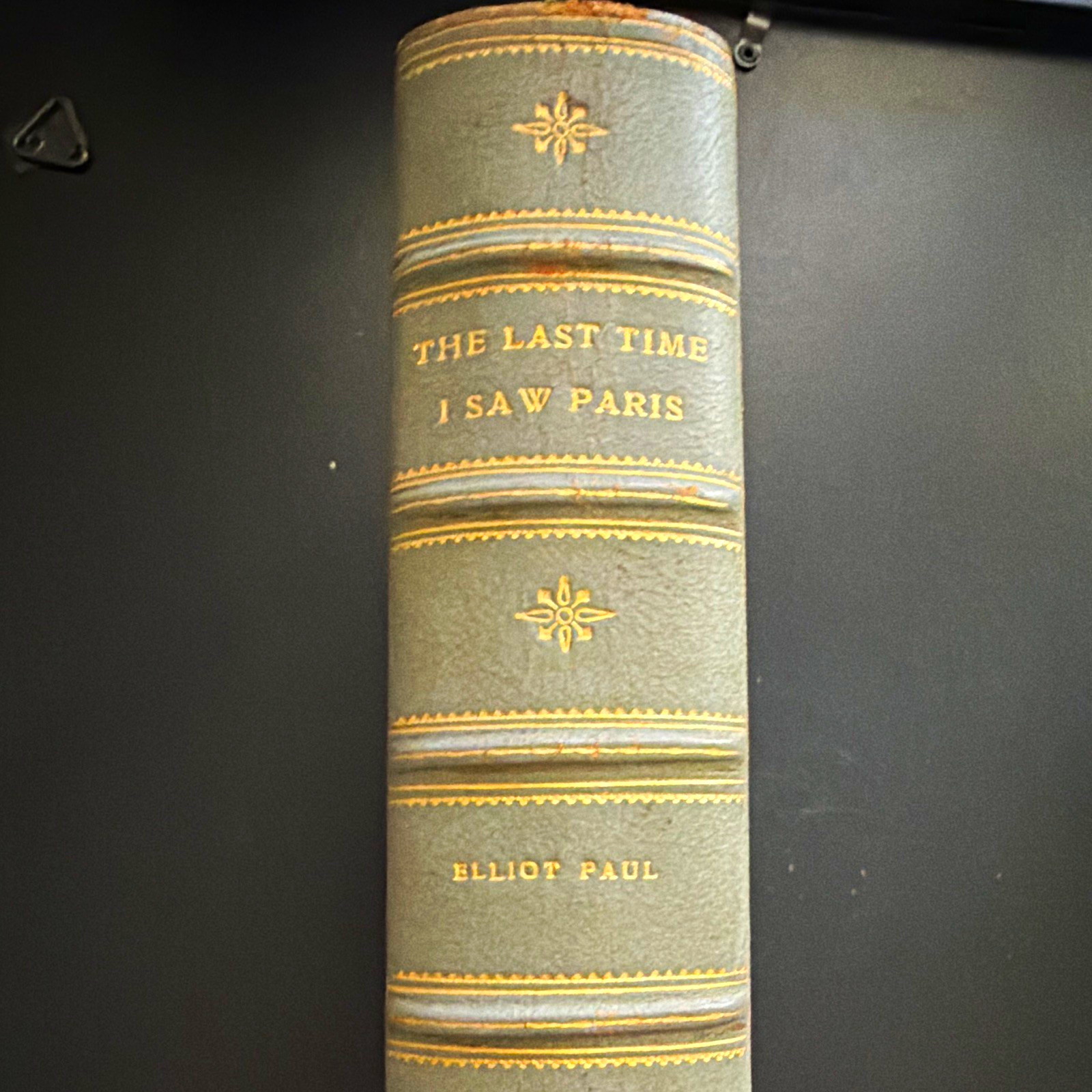 The Last Time I Saw Paris Elliot Paul 1942 Random House NY Hardcover 9th Print