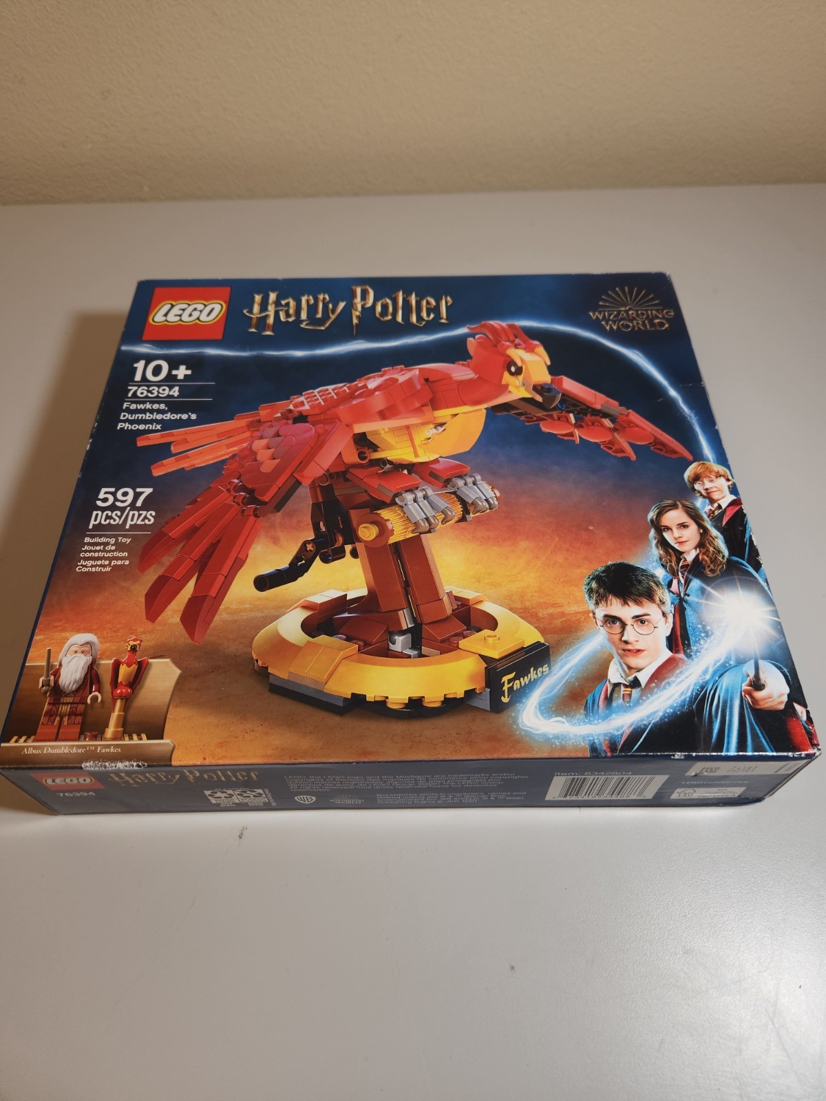 LEGO Harry Potter 76394 Fawkes Dumbledore’s Phoenix Display Stand 597pc NEW