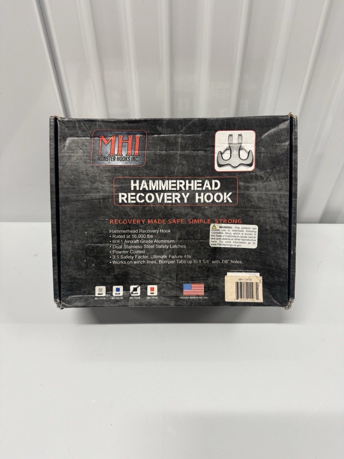 Monster Hooks Hammerhead Recovery Hook Black MH-TH1B 16,000 lb Made in USA