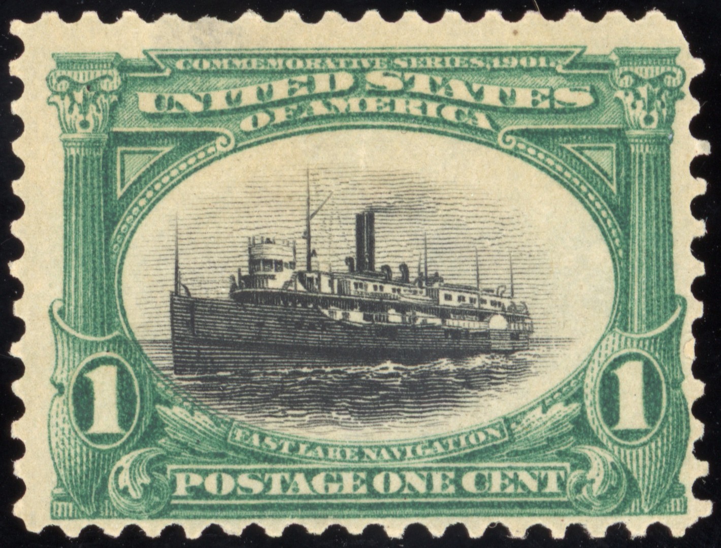 US Scott 294 Mint LH OG 1c green and black Lot A720 bhmstamps US Scott 294 Mint LH OG 1c green and black Lot A720 bhmstamps