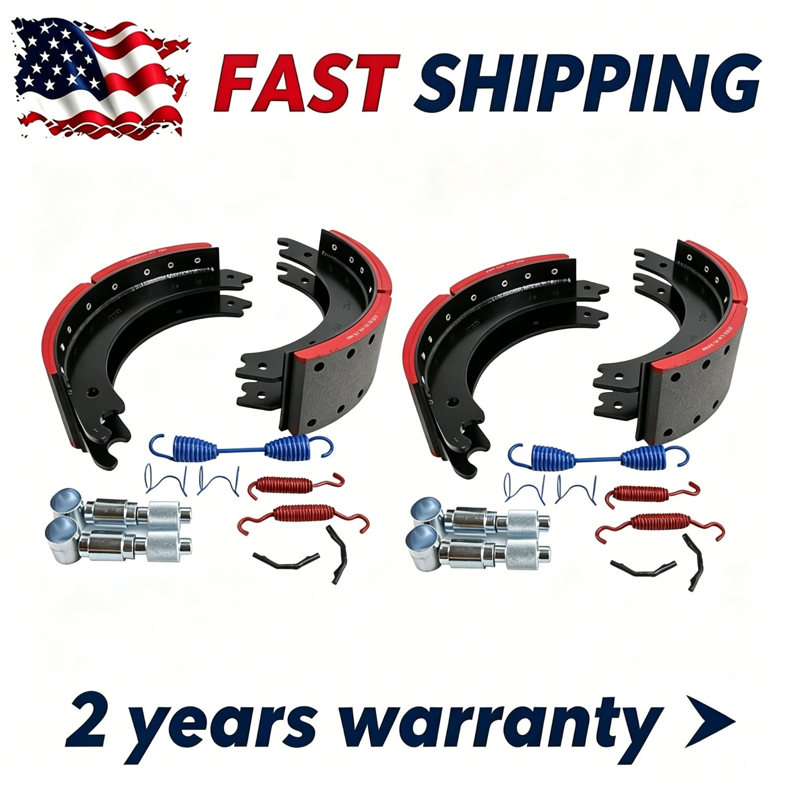 Stock 2 Box 4720Q Front Brake Shoe Box Kit - GAWR 23K - Brake Size 16 1/2” x 5