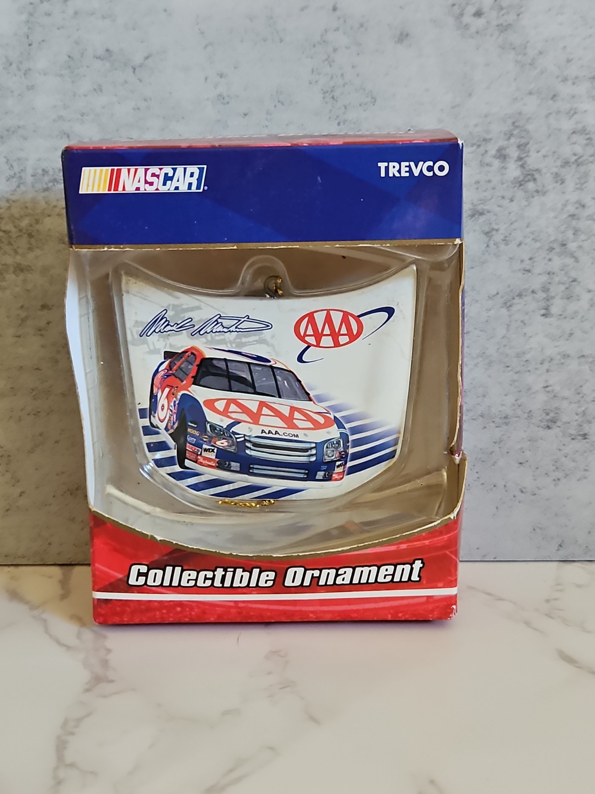 NASCAR Mark Martin #6 AAA Racing Limited Edition Collectible Ornament Trevco