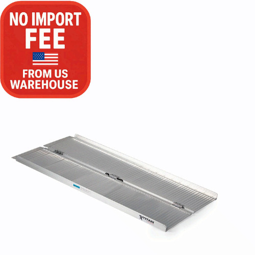 Titan Ramps 4ft Portable Wheelchair Ramp Single Fold 600 lb Capacity