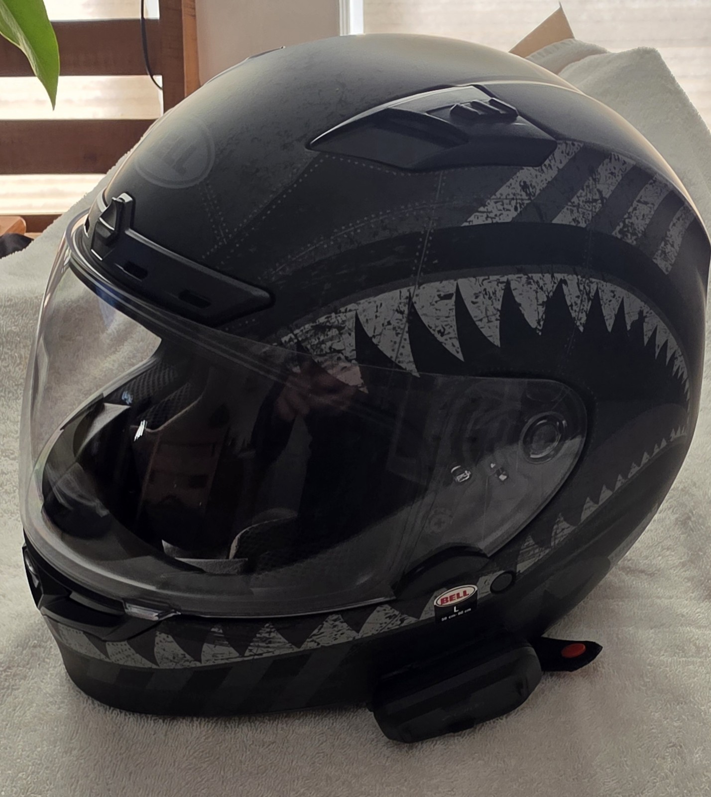 Bell Qualifer DLX Mips Motorcycle Helmet  Black Gray -L CARDO SPIRIT HD INCLUDED