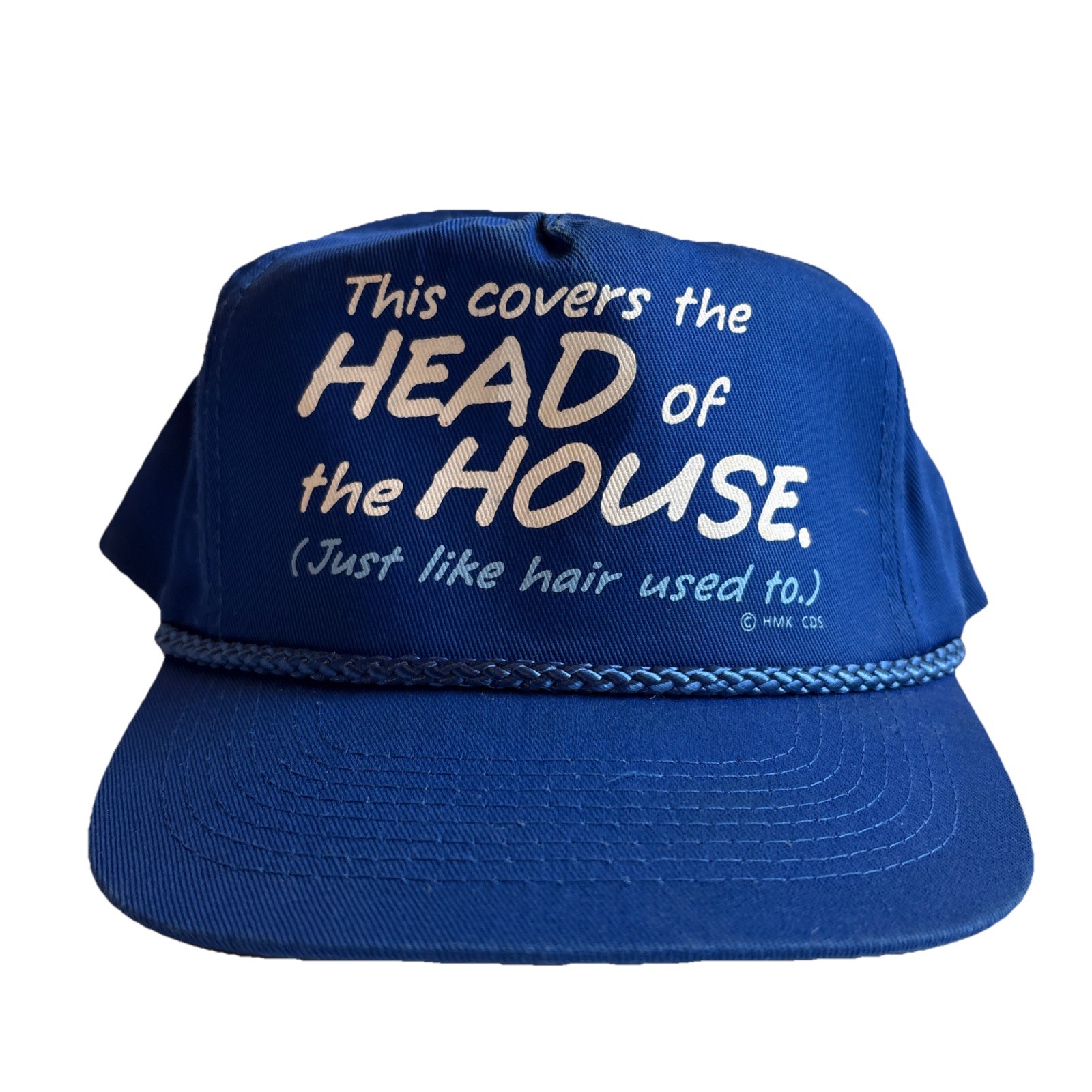 Vintage This Covers The Head Of The House Blue SnapBack Trucker Hat Funny Vintage This Covers The Head Of The House Blue SnapBack Trucker Hat Funny