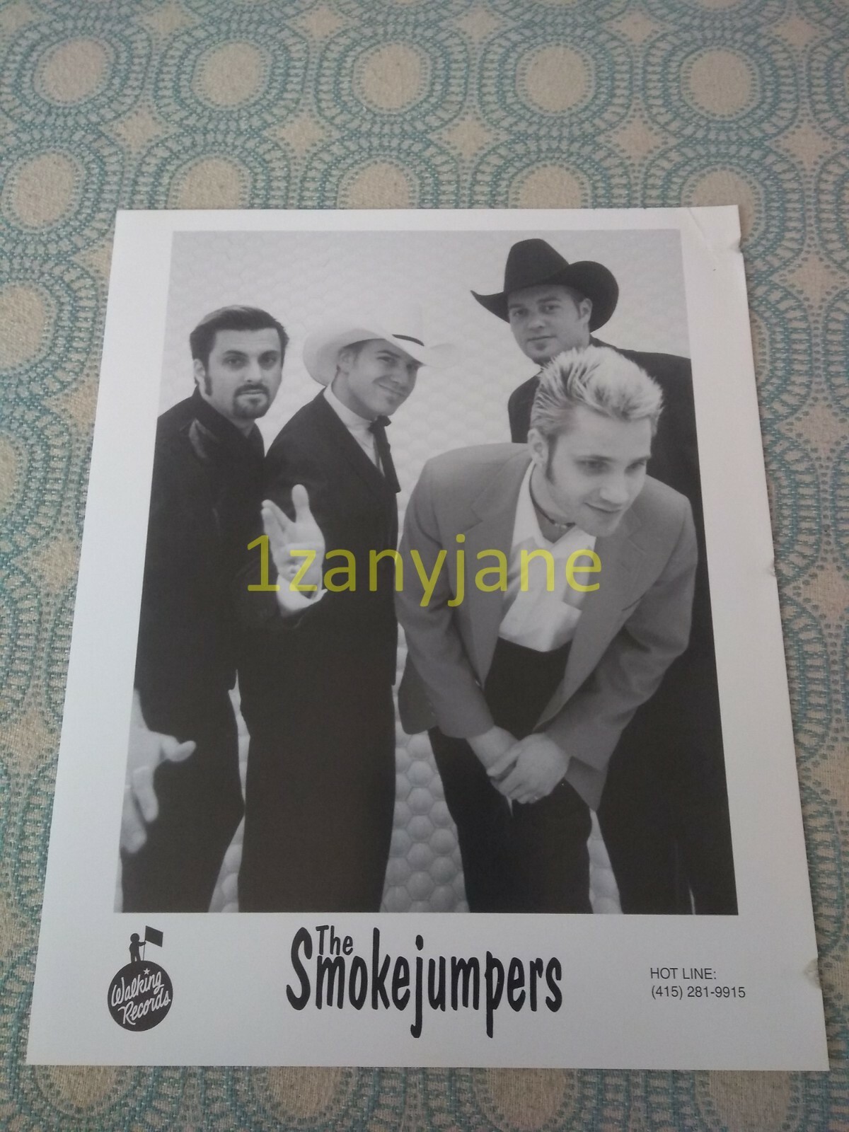 RC896 Band 8x10 Press Photo PROMO MEDIA, THE SMOKEJUMPERS , WALKING RECORDS RC896 Band 8x10 Press Photo PROMO MEDIA, THE SMOKEJUMPERS , WALKING RECORDS