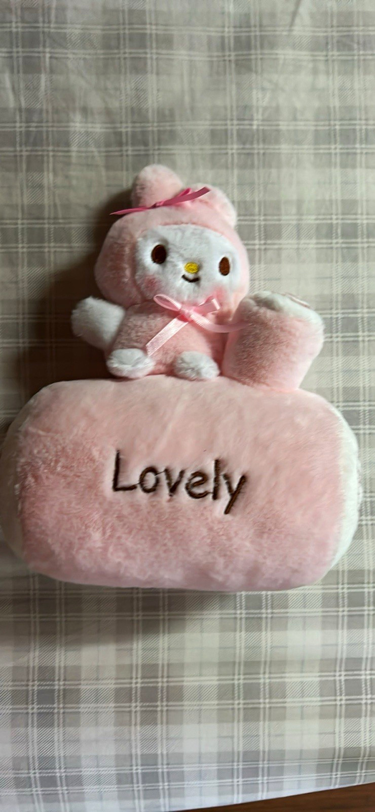 Animation Rabbit Plush Stuffed Animal, Pink/White, \